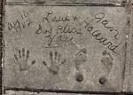 My handprints and footprints from 1982, which are still in the Walkway of Stars on McGavock Pike in Nashville